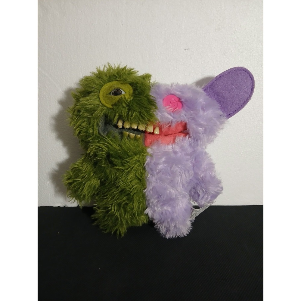 Fuggler Misfit Monsters Mr Screech Plush 2 In 1 Green Purple 9" ZURU Spin Master